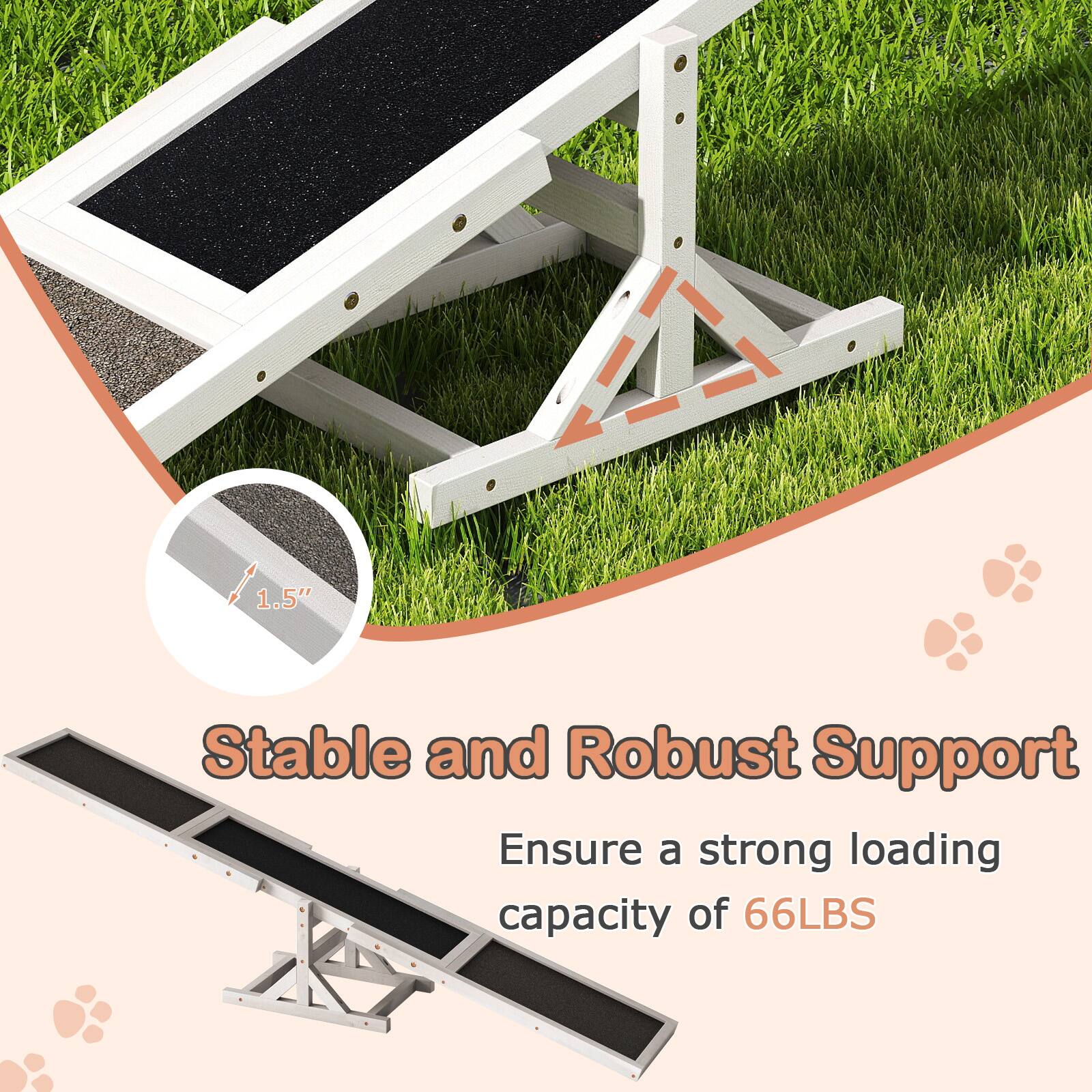 1.5" Stable and Robust Support  
Ensure a strong loading capacity of 66LBS