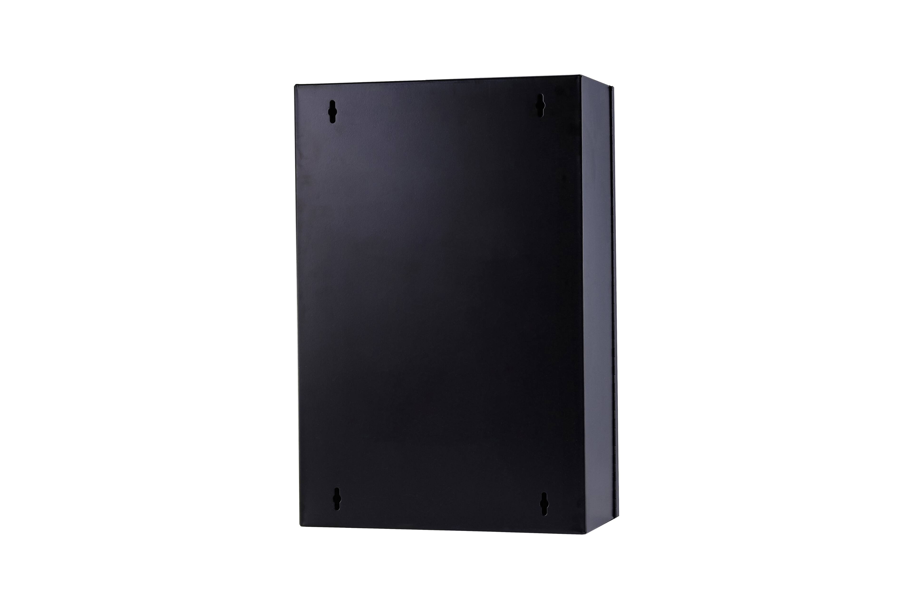 Back. Viva Comfort - Medicine Cabinet, Large Double Door Bathroom Locking Secure Storage Cabinet - black.