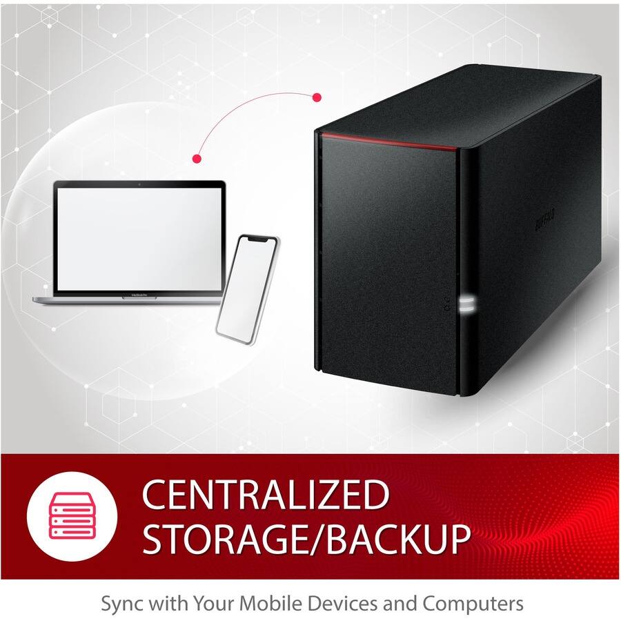 CENTRALIZED STORAGE/BACKUP  
Sync with Your Mobile Devices and Computers