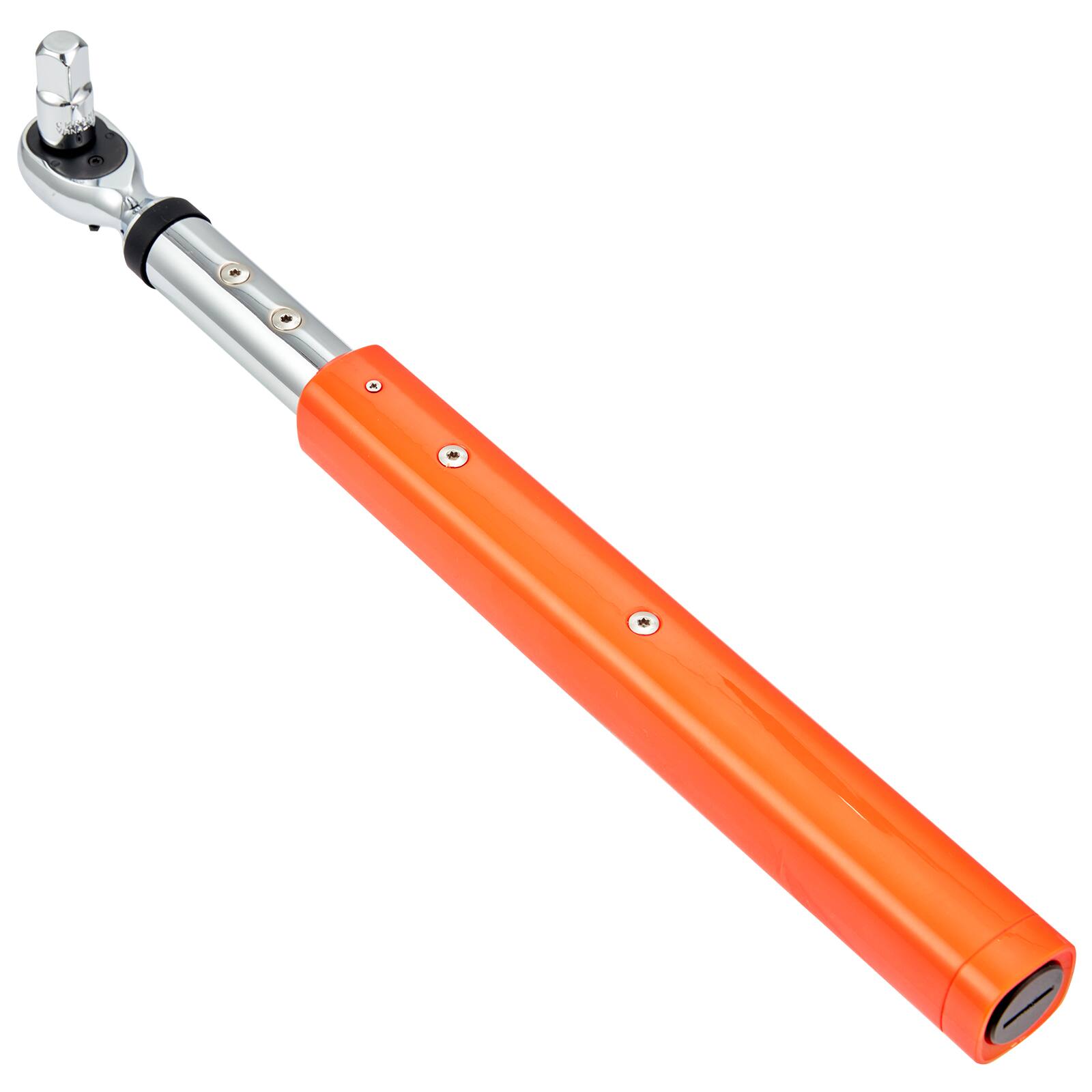 Alt View 5. VEVOR - Digital Torque Wrench, 3.7-37ft.lb/5-50n.m 3/8" Drive Electronic Wrench, Torque Wrench Kit Torque Range Accurate to ±2% - Orange.