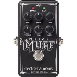 Harmonix - Nano Metal Muff Distortion Pedal with Noise Gate NANOMETALMUFF - Black
