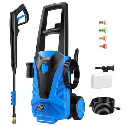 Front. Sweet - Pressure Washer, Washer with Quick Connect Nozzles, Pressure Cleaning Machine with Foam Cannon - Blue.