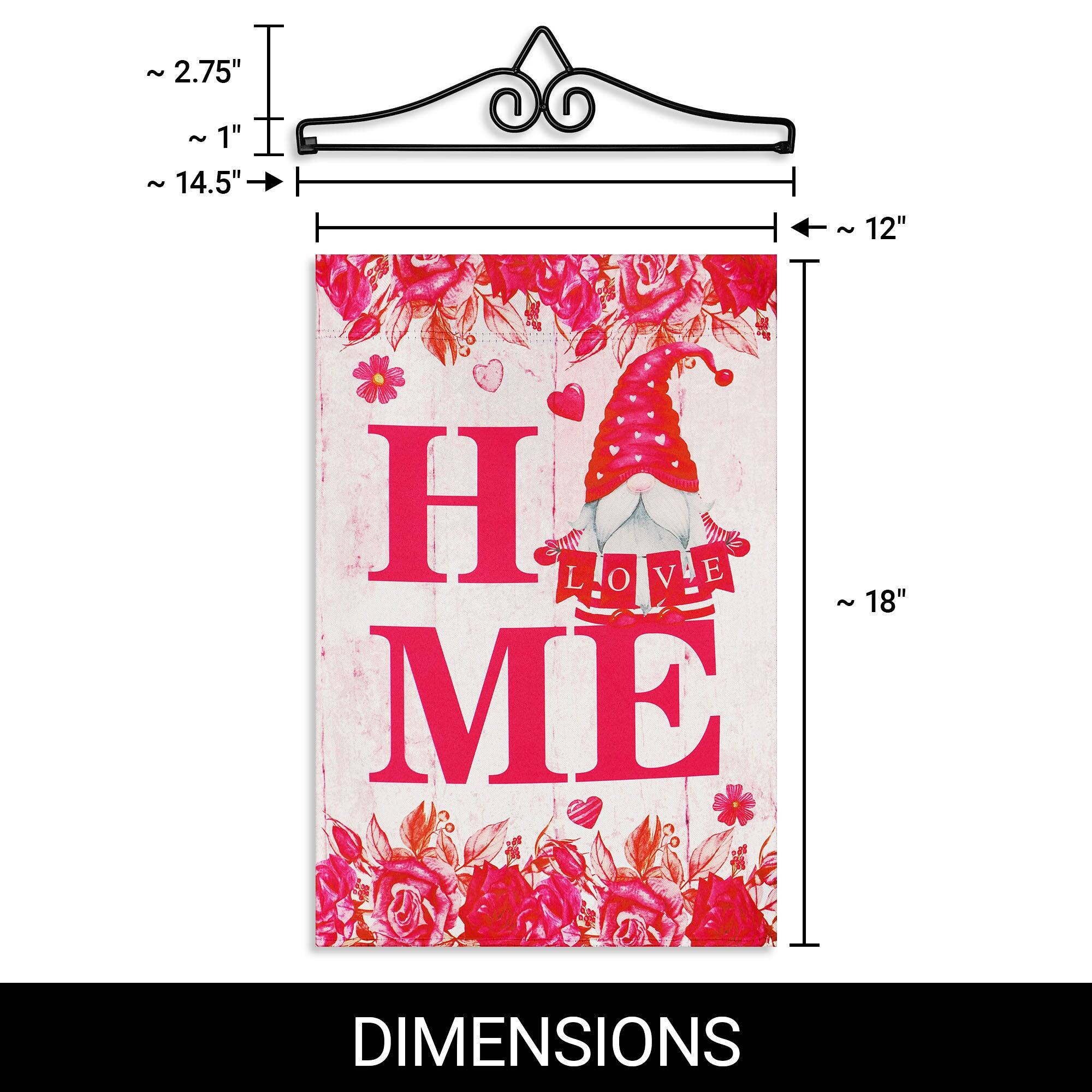 ~ 2.75"  
~ 1"  
~ 14.5"  
~ 12"  
~ 18"  

LOVE ME  

DIMENSIONS