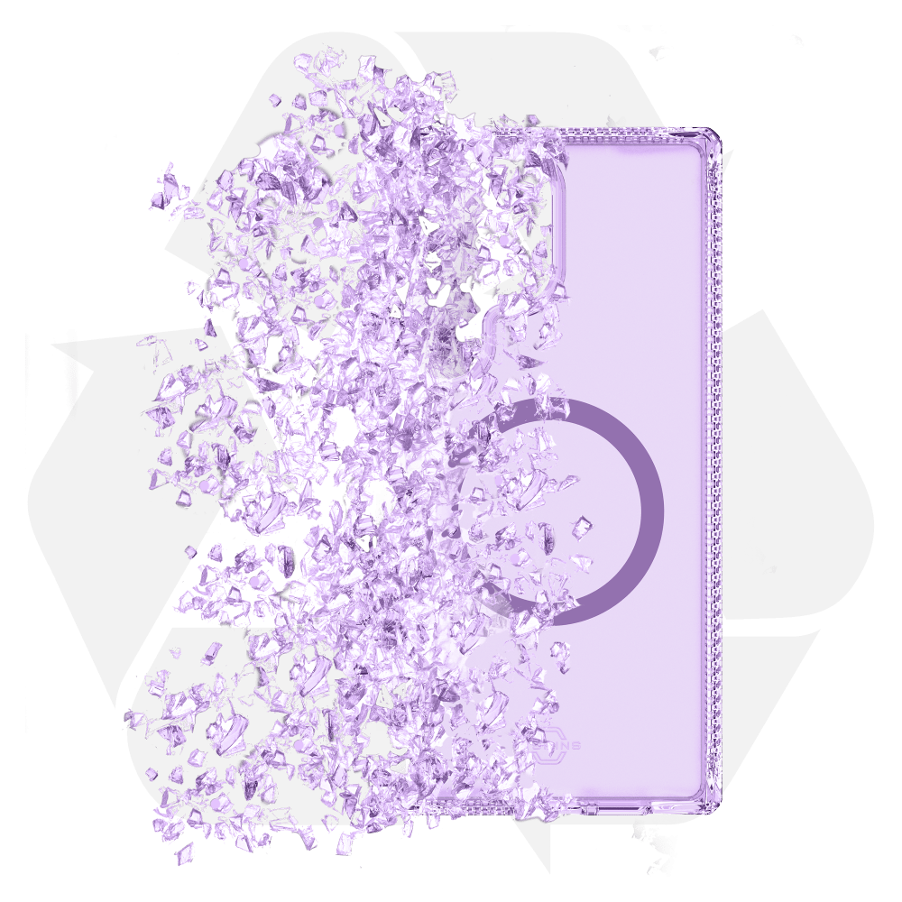 Alt View 4. Itskins - ITSKINS Hybrid_R Vapor Magnetic Case for Samsung Galaxy S25 Ultra - Light Purple - Purple.