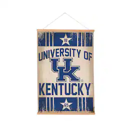 Evergreen Enterprises - Kentucky Wildcats 24" x 36" Antique Style Canvas Wall Art Tapestry with Wood Frame - Multicolor