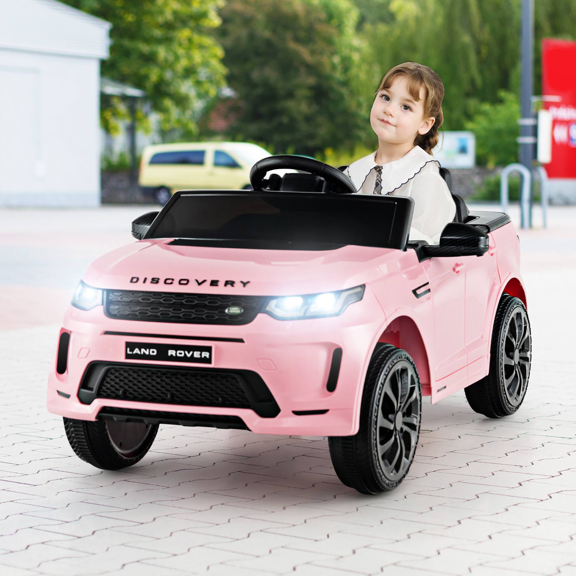 Gymax 12V Kids Ride On Car Licensed Land Rover Electric Vehicle w ...