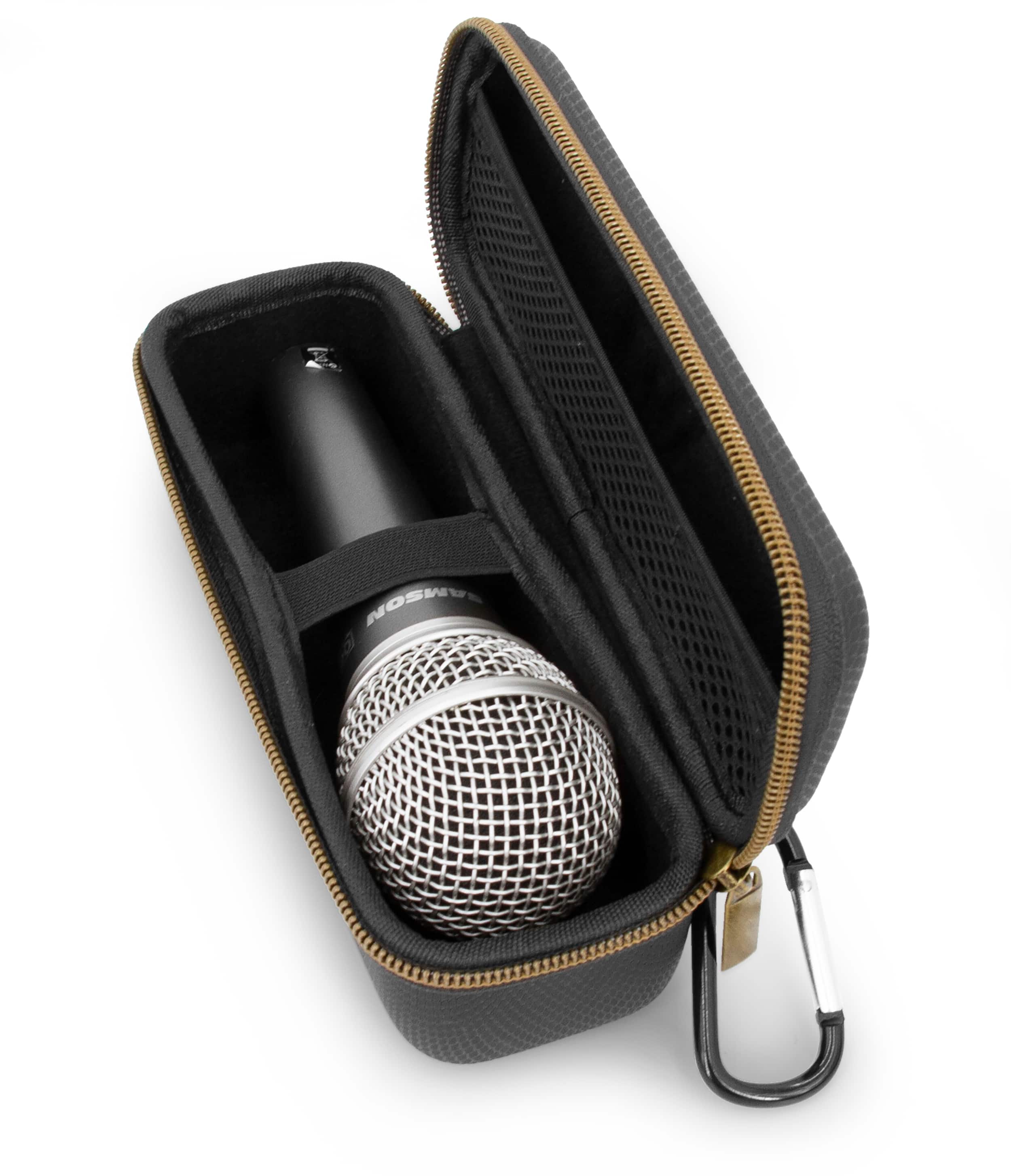 CASEMATIX - Microphone Case Fits Wired Microphone Models up to 6.75” Maximum, Ultra Compact Mic Case