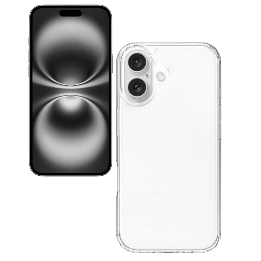 Qixxronics - Phone Cover for iPhone 16 Plus Case Shockproof Phone Case for iPhone 16 Plus - Clear