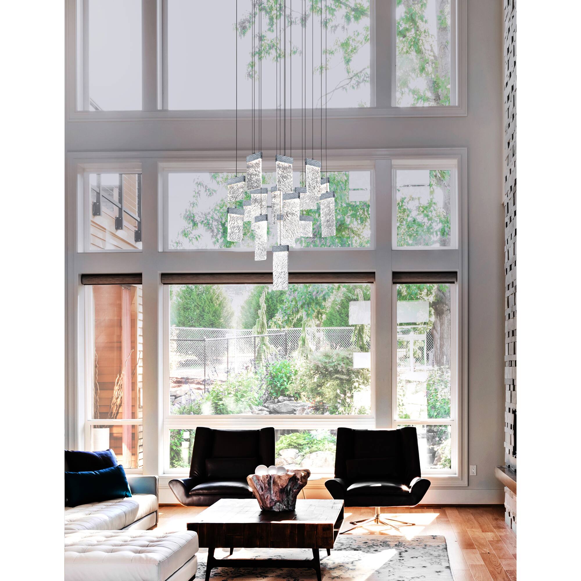 Alt View 2. CWI Lighting - Carolina LED Chandelier With Pewter Finish - Pewter.