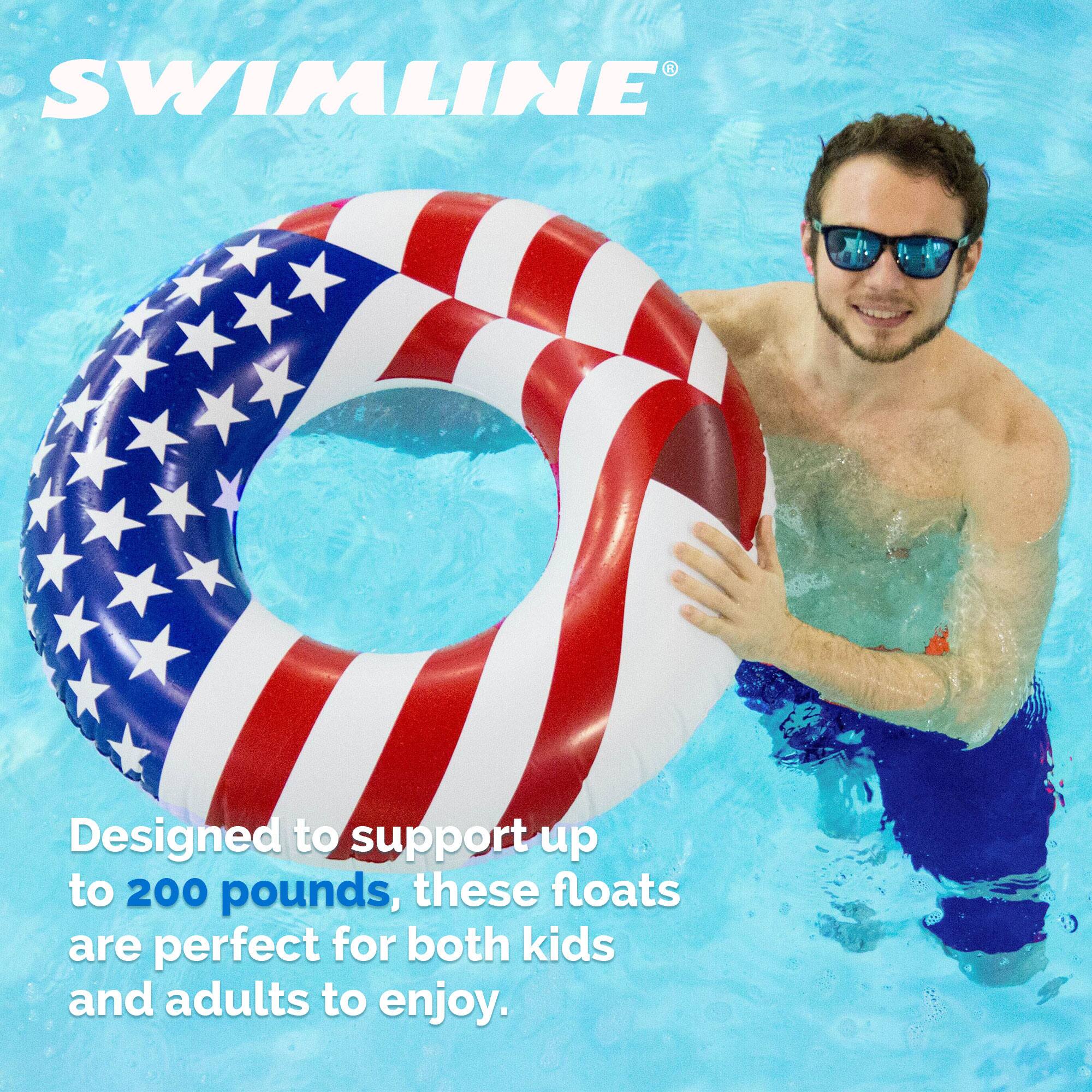 SWIMLINE  
Designed to support up to 200 pounds, these floats are perfect for both kids and adults to enjoy.