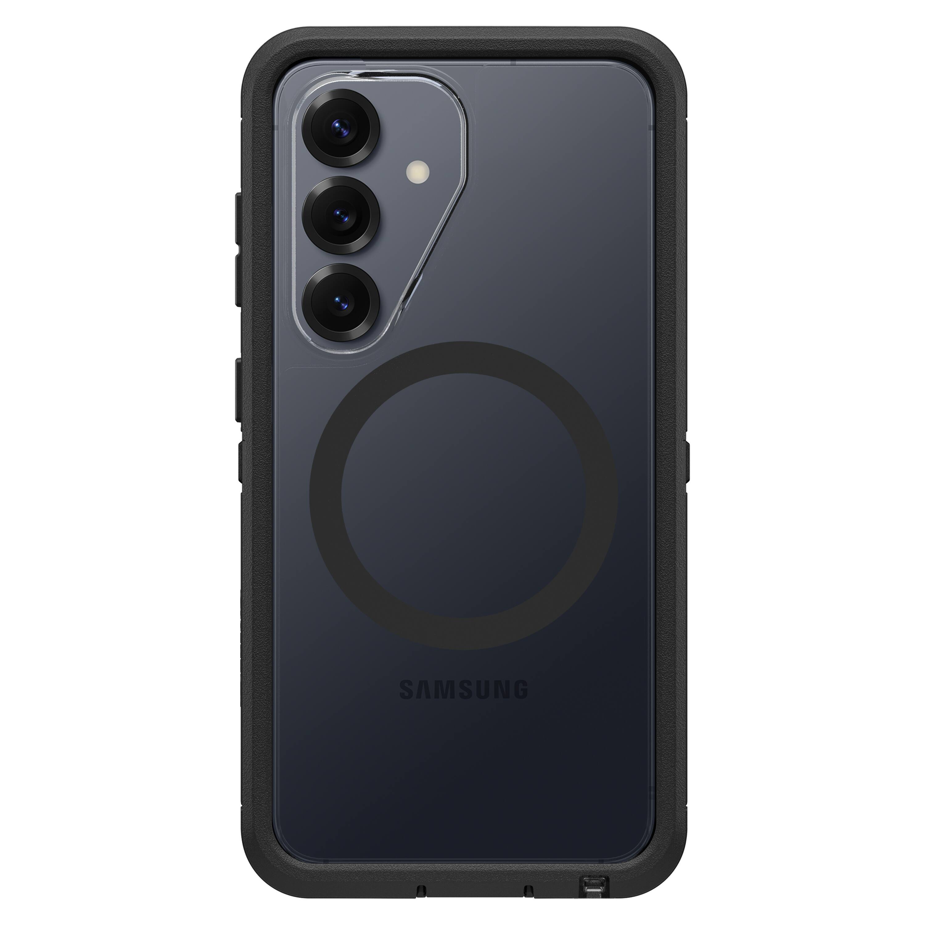 Angle. OtterBox - Defender Series Pro XT Hard Shell for Samsung Galaxy S26 - Black.