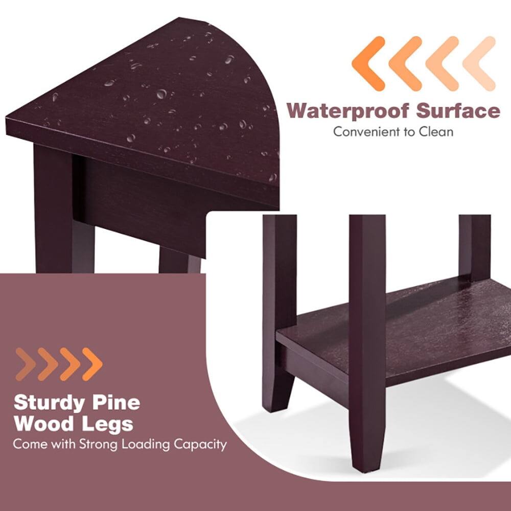 Waterproof Surface  
Convenient to Clean  

Sturdy Pine Wood Legs  
Come with Strong Loading Capacity