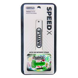 Battle Sports - Speed X Football Mouthguard, "Monopoly Street Art", White - Monopoly Street Art White