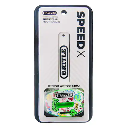BATTLE INTERCHANGEABLE THICKSTRAP MOUTHGUARD BATTLE X SPEED WITH OR WITHOUT STRAP