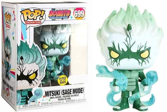 Funko - Pop! Boruto Mitsuki Sage Mode #699 Glow in the Dark Exclusive Vinyl Figure - Multicolored