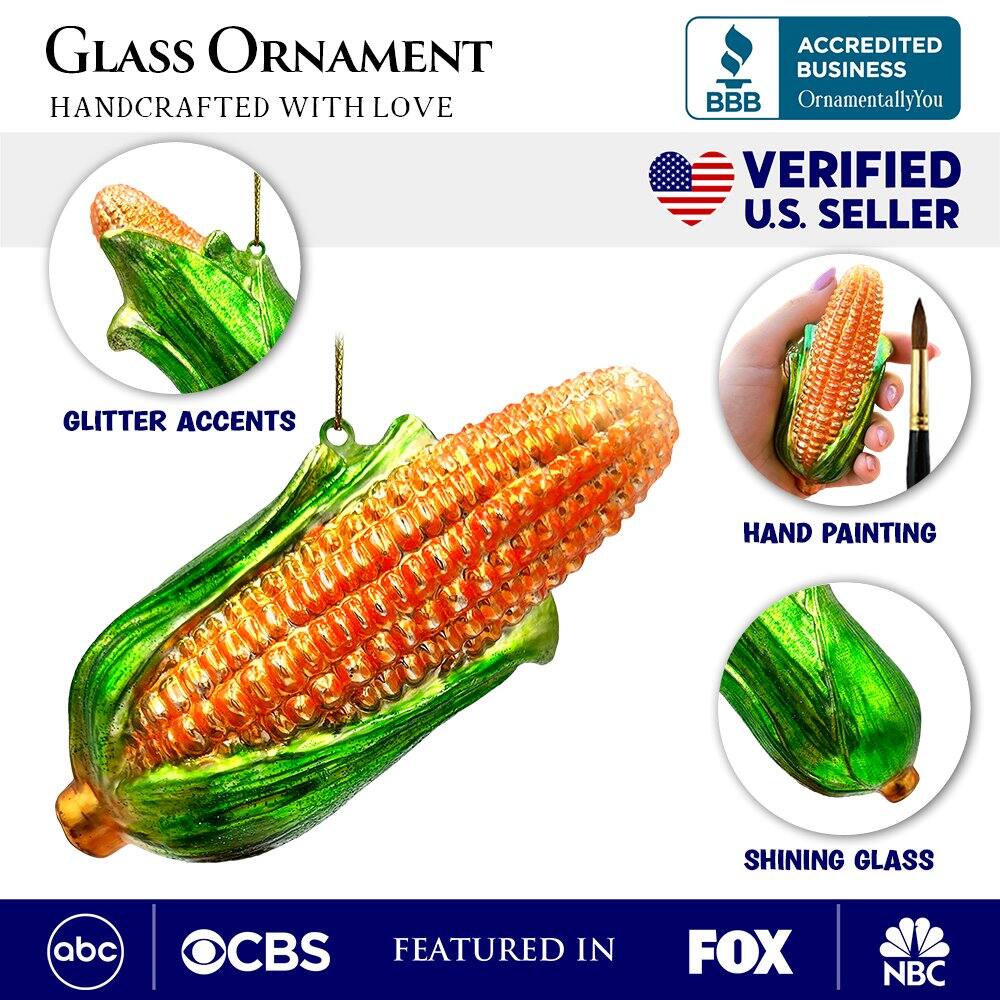 **GLASS ORNAMENT**  
HANDCRAFTED WITH LOVE  

- GLITTER ACCENTS  
- HAND PAINTING  
- SHINING GLASS  

ACCREDITED BUSINESS  
OrnamentallyYou  

VERIFIED U.S. SELLER  

FEATURED IN  
abc  
CBS  
FOX  
NBC