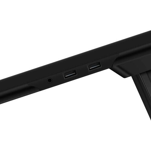 Alt View 2. Huion - Kamvas Pro 24 (4K) UHD Pen Display with KD100 Mini Keydial - Black.