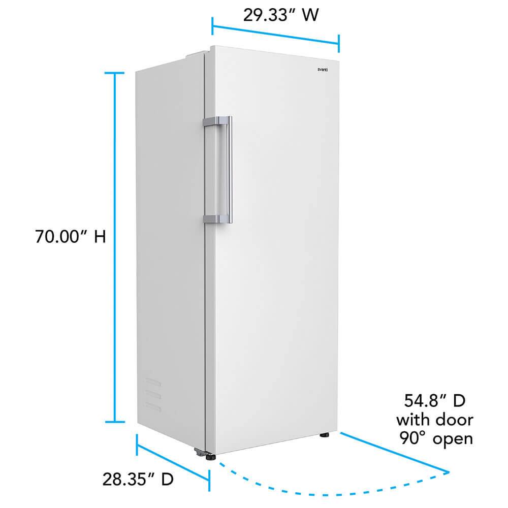 Avanti AV160VFK0W 16 Cu. Ft. Garage Ready Upright Convertible