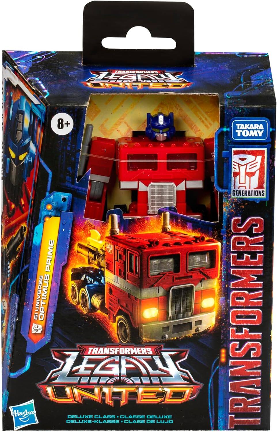 7 TRANSFORMERS ALEGLE NE 8+ TAKARA TOMY 14 GENERATIONS PRIME UNIVERSE OPTIMUS G1 Hasbro UNITED LEGACY DELUXE-KLASSE DELUXE TRANSFORMERS CLASS CLASSE CLASE DE DELUXE LUJO