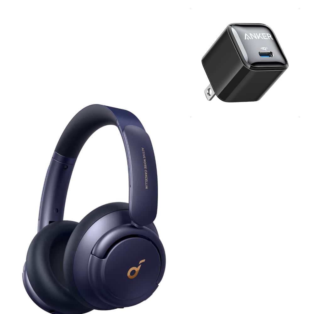 Soundcore - Life Q30 by Anker with USB C Charger Block 20W,Hybrid Active Noise Cancelling Headphones with Multiple Modes