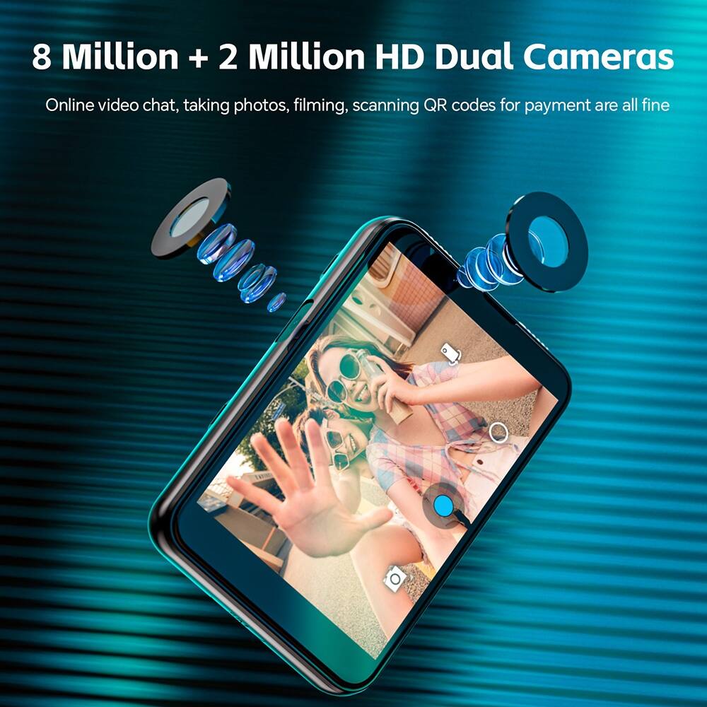 8 Million + 2 Million HD Dual Cameras

Online video chat, taking photos, filming, scanning QR codes for payment are all fine