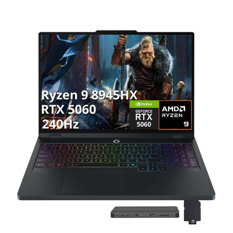 Ryzen 9 8945HX  
RTX 5060  
240Hz  
NVIDIA RTX 5060  
AMD Ryzen 9