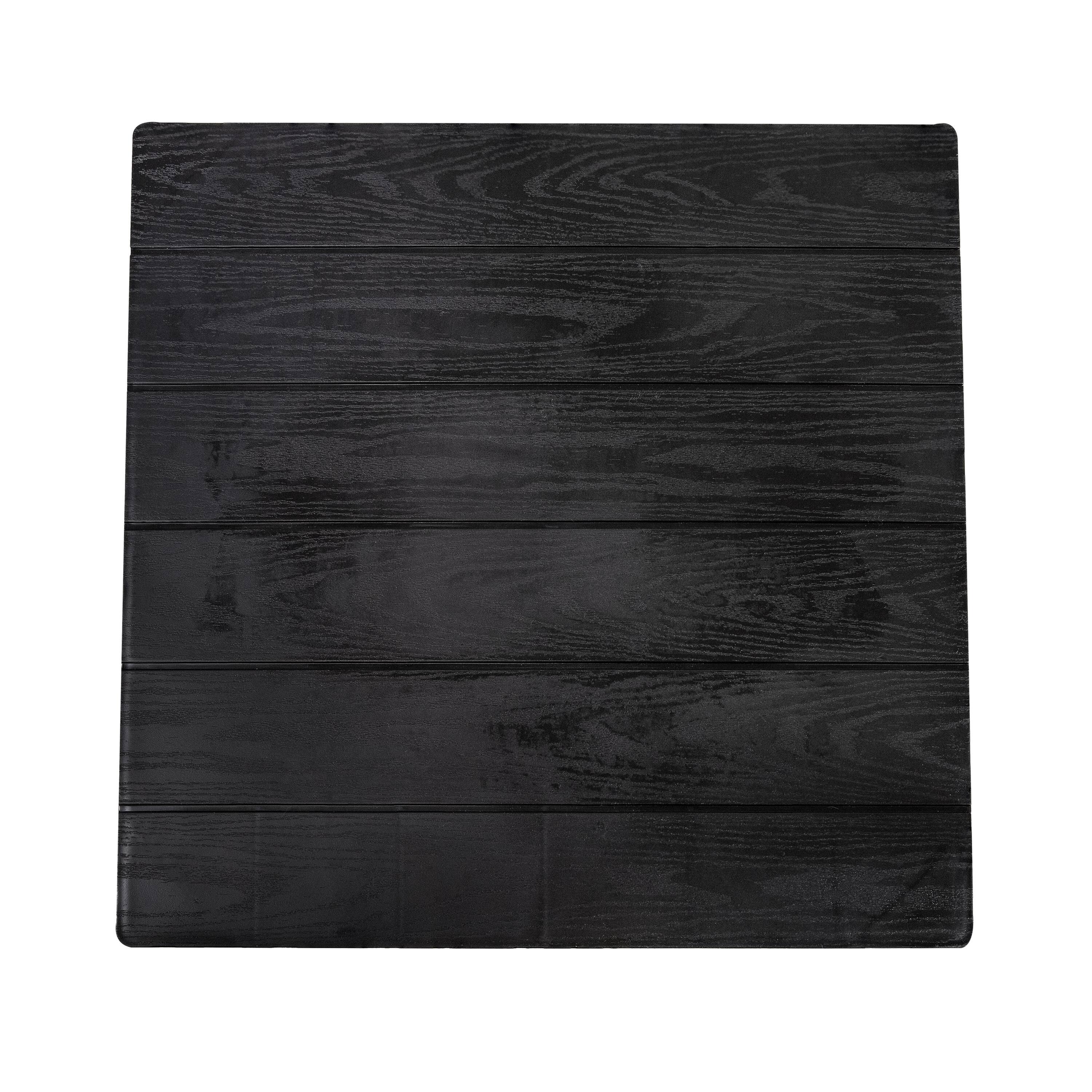 Alt View 10. Sunnydaze - 16.5" Square Weather-Resistant Outdoor End Tables - 4 - Black.