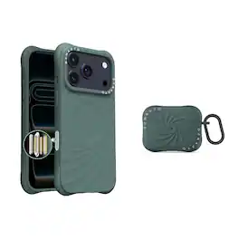 Ornarto - Vortuxe for iPhone 17 Pro Case 6.3" and for AirPods Pro 3 Case - Pine Green