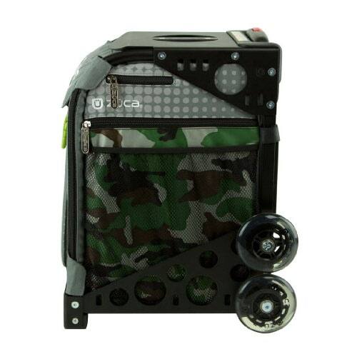 Angle. Zuca - ZUCA Sport Paintball Insert Bag (Camo w/ Gray Dots) w/ Frame (Black) - Black.