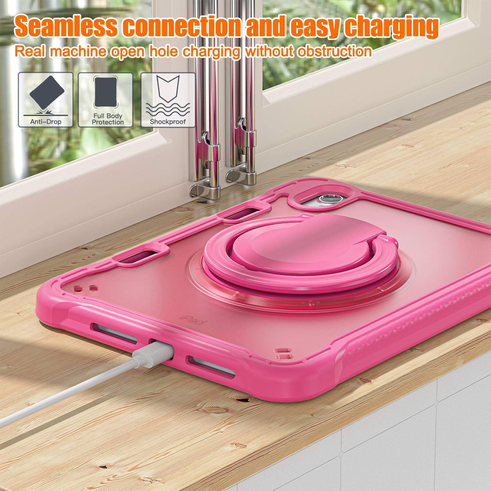 Seamless connection and easy charging  
Real machine open hole charging without obstruction  
Anti-Drop  
Full Body Protection  
Shockproof