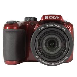 Kodak - Pixpro Astro Zoom AZ405 Digital Camera Bridge, X40 Zoom, 24 mm Wide Angle, 20 Megapixels, LCD 3, Full HD 1080p Vid - Red