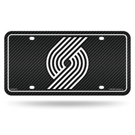 Rico Industries - Portland Trail Blazers Carbon Fiber Design Look - Standard License Plate Auto Tag - Multi