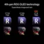 4th-gen ROG OLED technology Supersharp image and text NEW 27" FHD 81ppi R 27" QHD 109ppi R 27" 4K 166ppi R  Mutk PI DONT