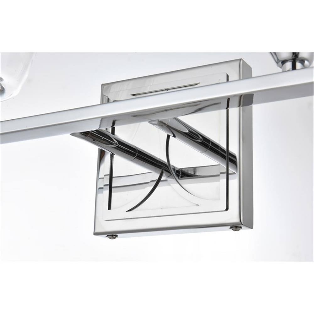 Alt View 4. Living District - Harris 4-Light Iron and Glass Bath Sconce - Chrome.