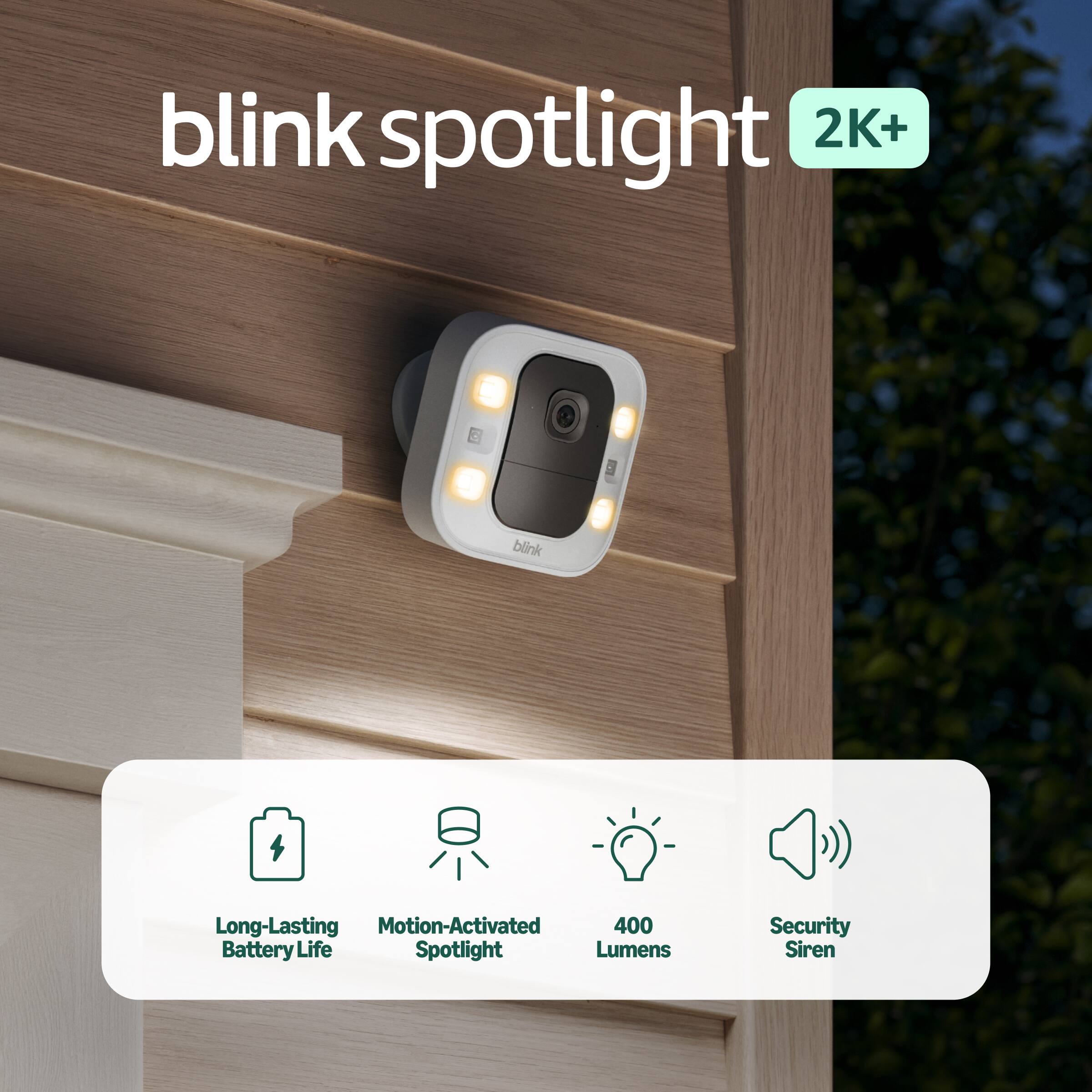Blink Spotlight 2K+ (3 pack) (newest model), motion activated camera ...