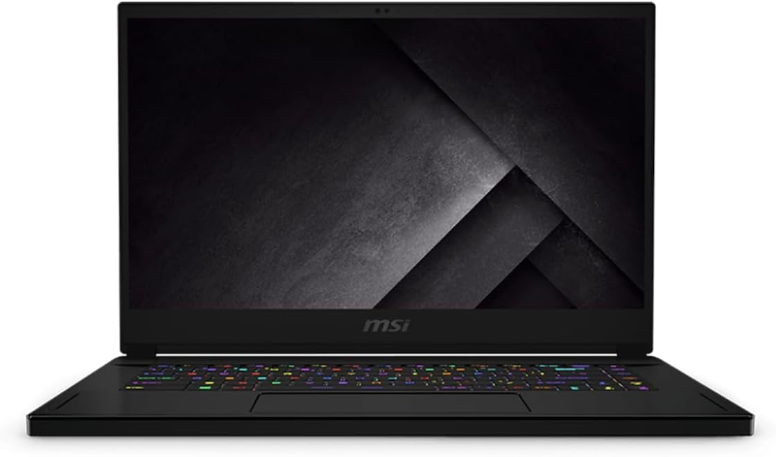 Front. MSI - GS66 Stealth 10SE-039 Laptop 15.6 FHD Display (i7-10750H, 16GB, 1TB SSD, RTX 2060, Win 11 Pro) - Black.