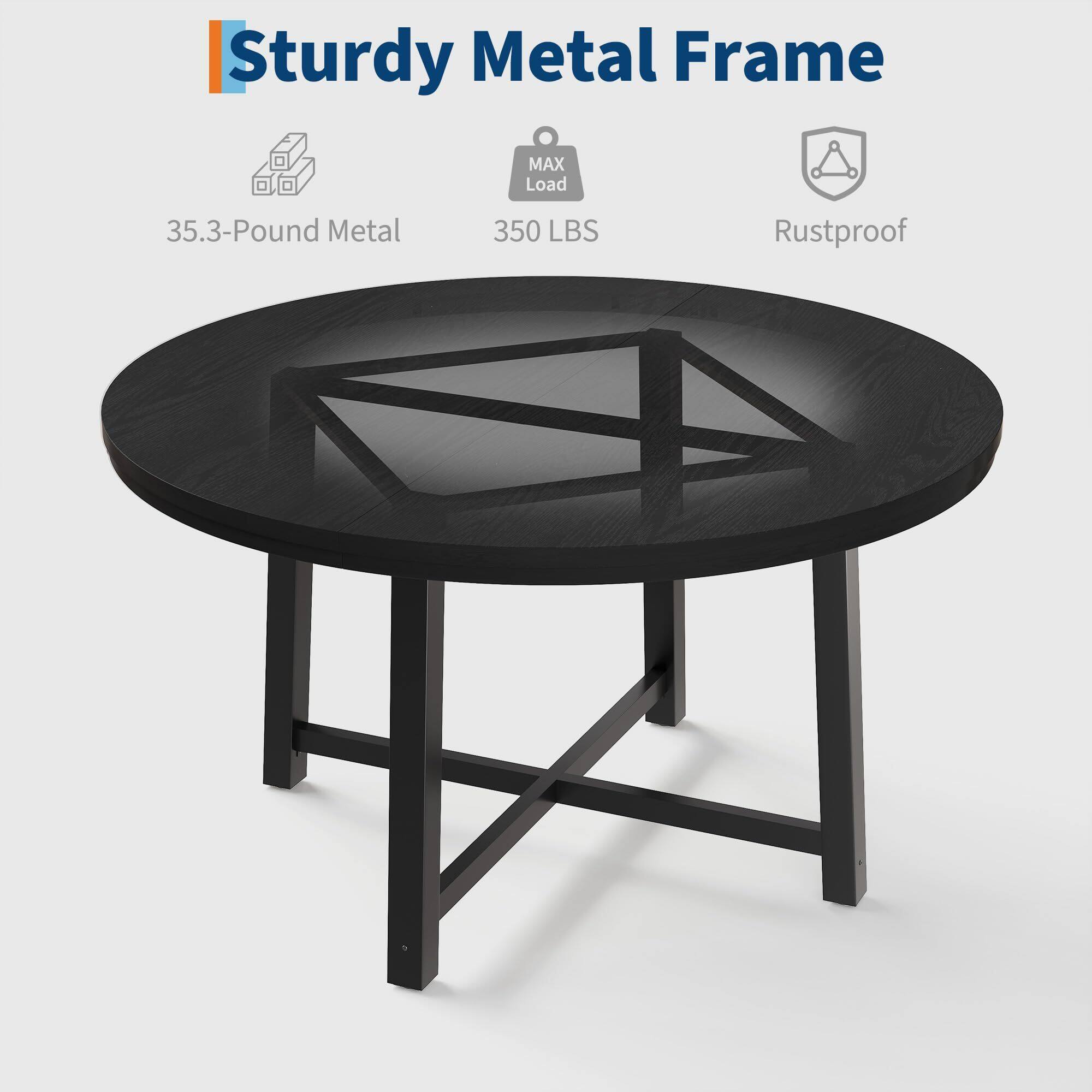 Sturdy Metal Frame

- 35.3-Pound Metal
- MAX Load 350 LBS
- Rustproof