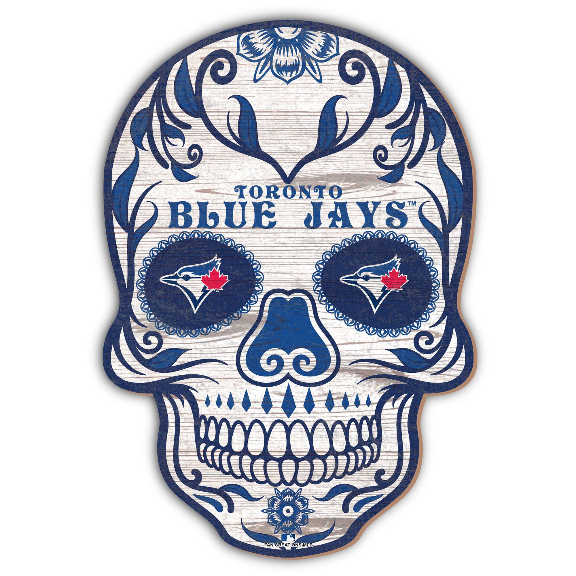 Toronto Blue Jays 12'' Sugar Skull Sign
