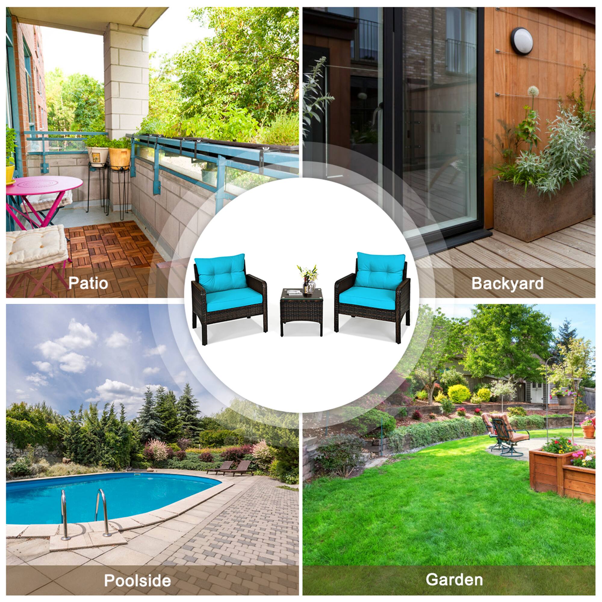 Patio, Backyard, Poolside, Garden