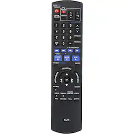 ZdalaMit - Replacement Remote N2QAYB000197 fit for Panasonic DVD Recorder DMR-EZ485 DMR-EZ48V DMR-EZ485VK DMR-EZ48VK DMR-EZ37V - Black