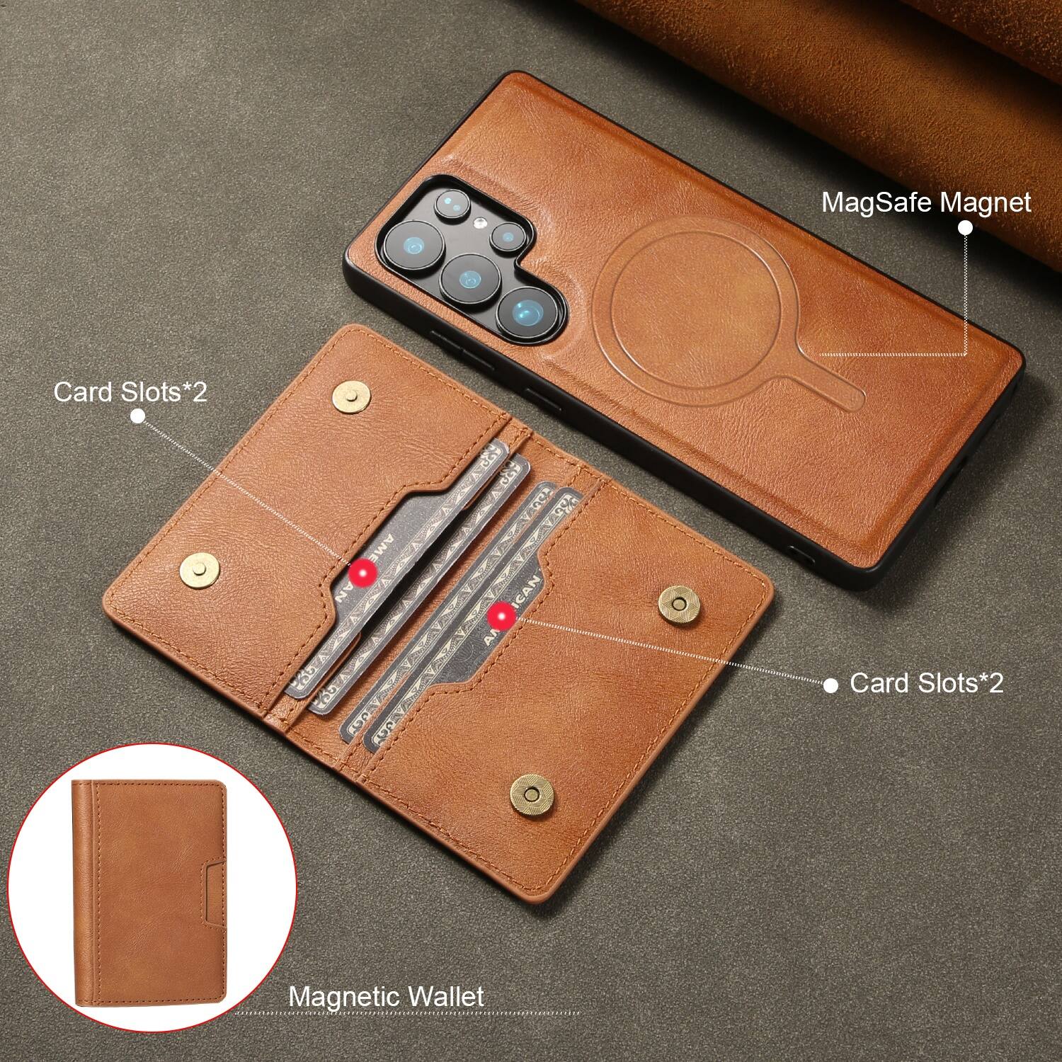 MagSafe Magnet Card Slots*2  
AME AN PXA S 00 AUG 6 G O  
CAN AR Card Slots*2 Magnetic Wallet