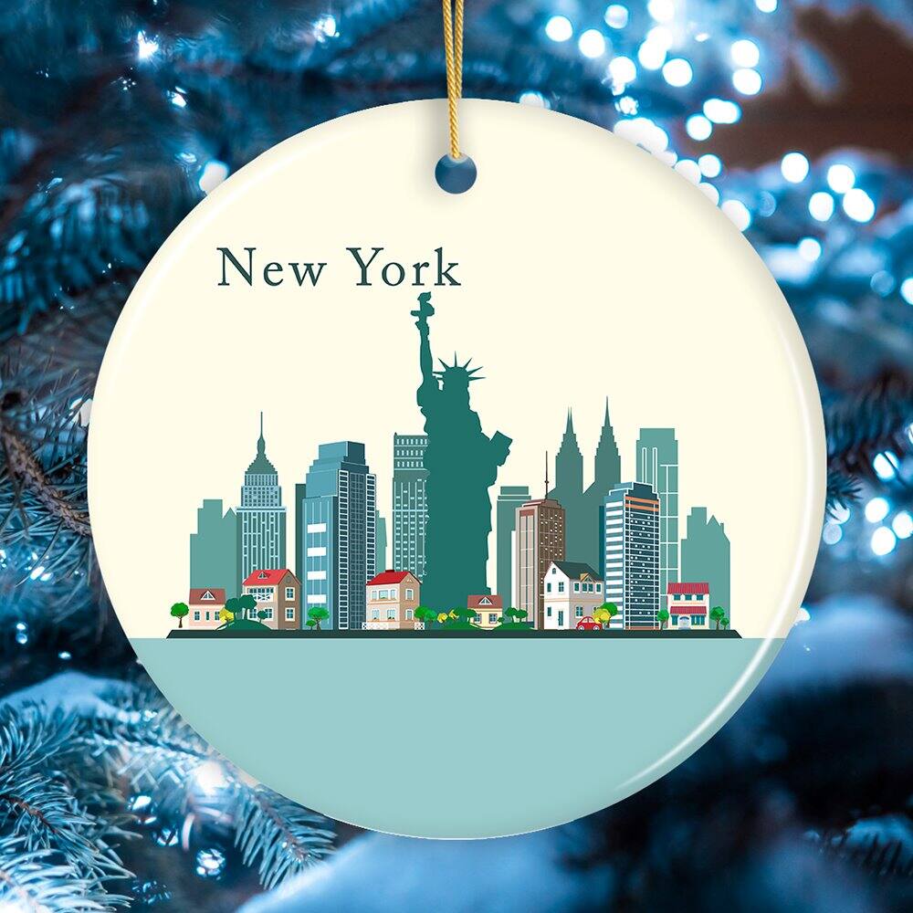OrnamentallyYou New York City Ornament Minimalist NYC Christmas ...