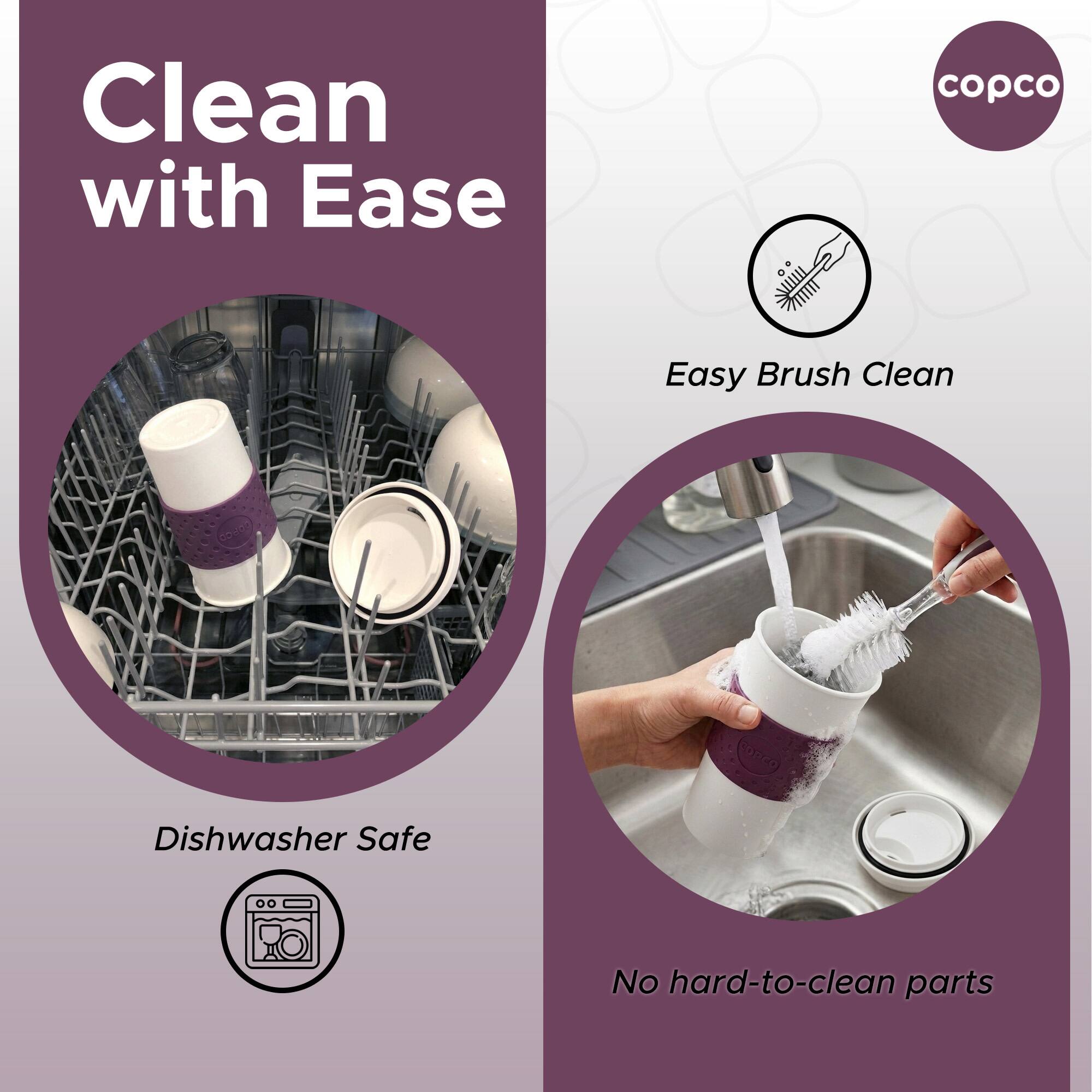 Clean with Ease  
copco Easy Brush Clean  
Dishwasher Safe  
No hard-to-clean parts