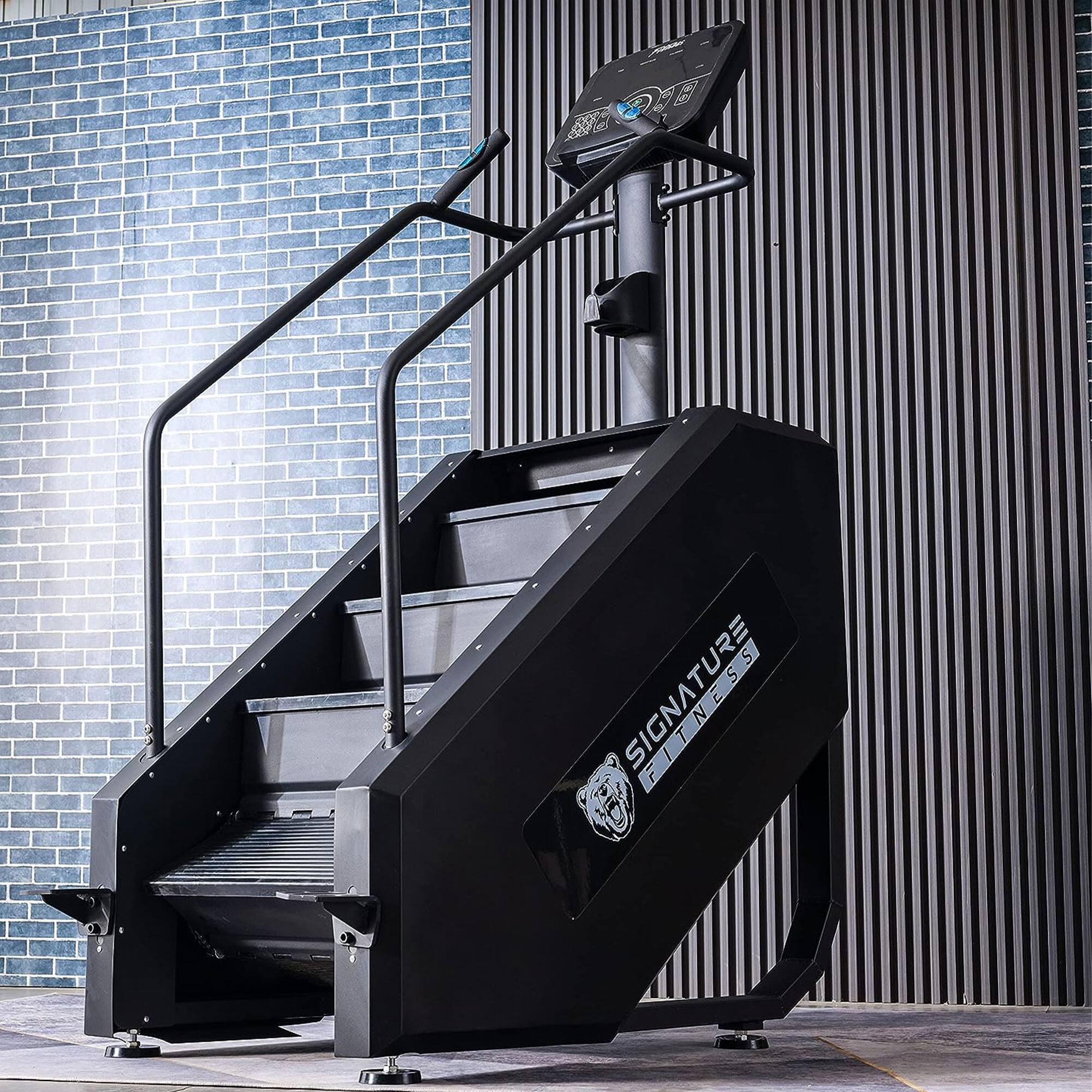 Alt View 2. Signature Fitness - Signature Fitness Continuous Climber Gym Equipment Stair Stepper for Exercise - Black.