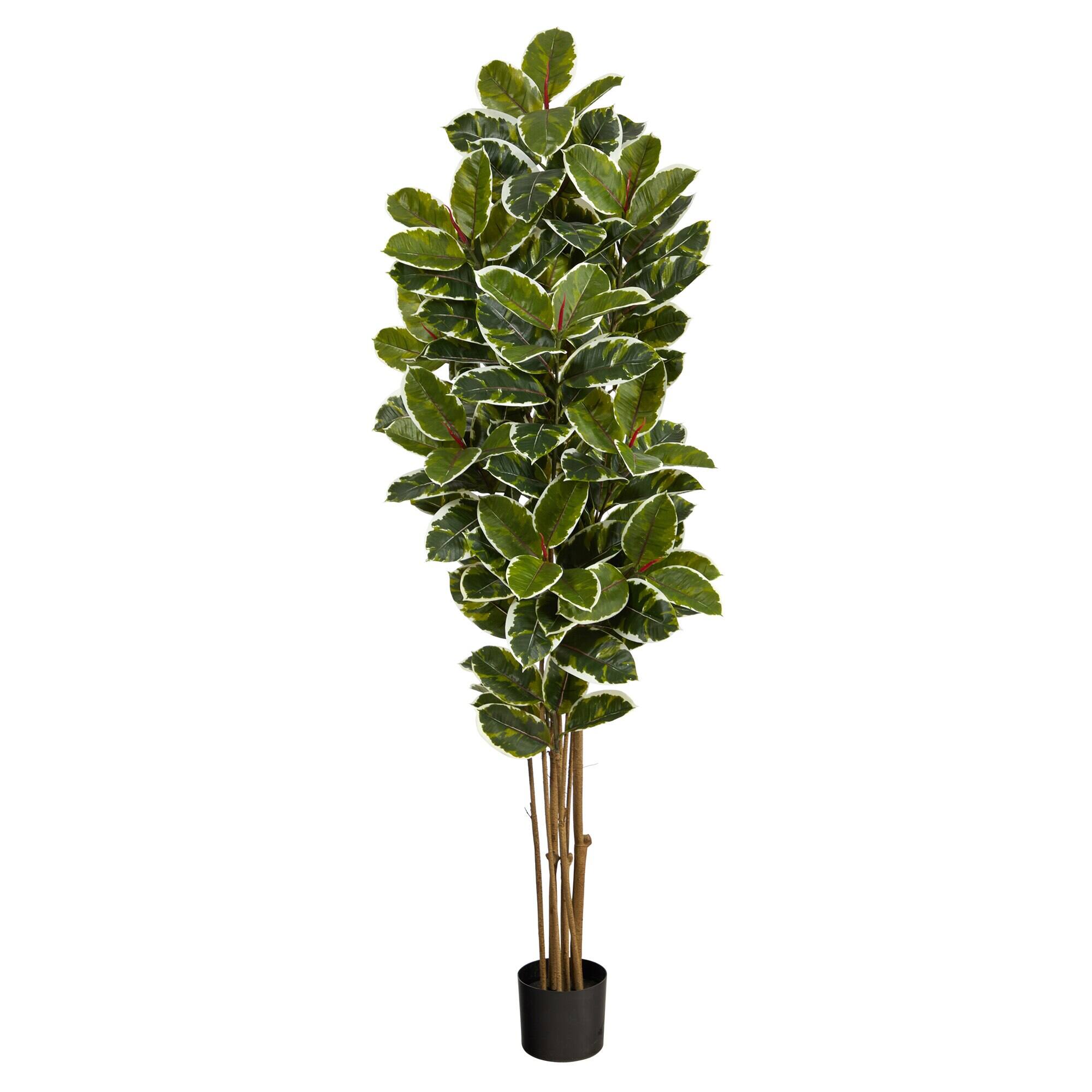 Front. BreeBe - 6' Oak Artificial Tree UV Resistant (Indoor/Outdoor) - Green.