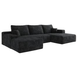 Boyel Living - Black Modular 3 Seat Foam Sofa 107.0-in L x 69.7-in W x 37.8-in H - Black