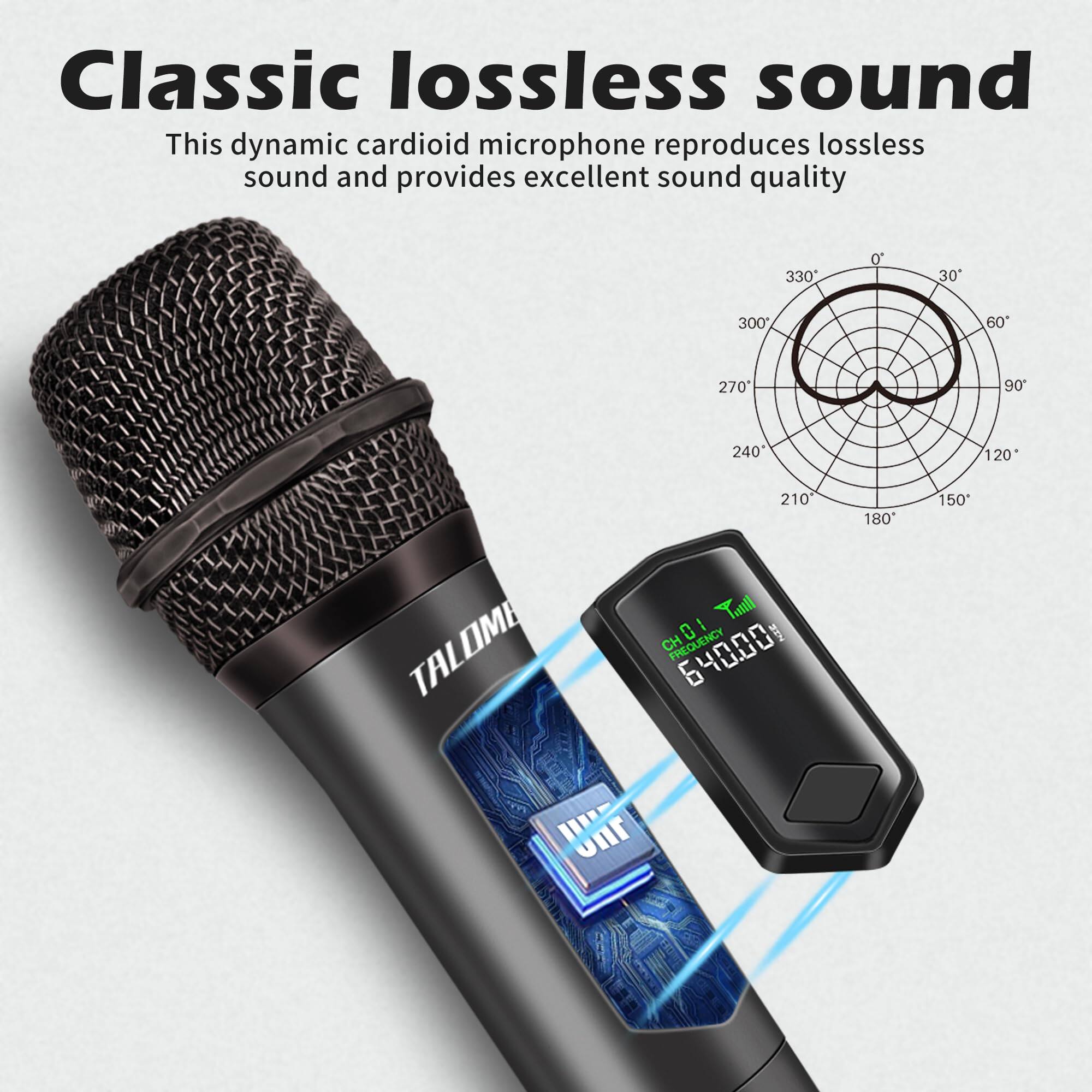 Classic lossless sound

This dynamic cardioid microphone reproduces lossless sound and provides excellent sound quality.

TALOME

CH 1
FREQUENCY
640.00