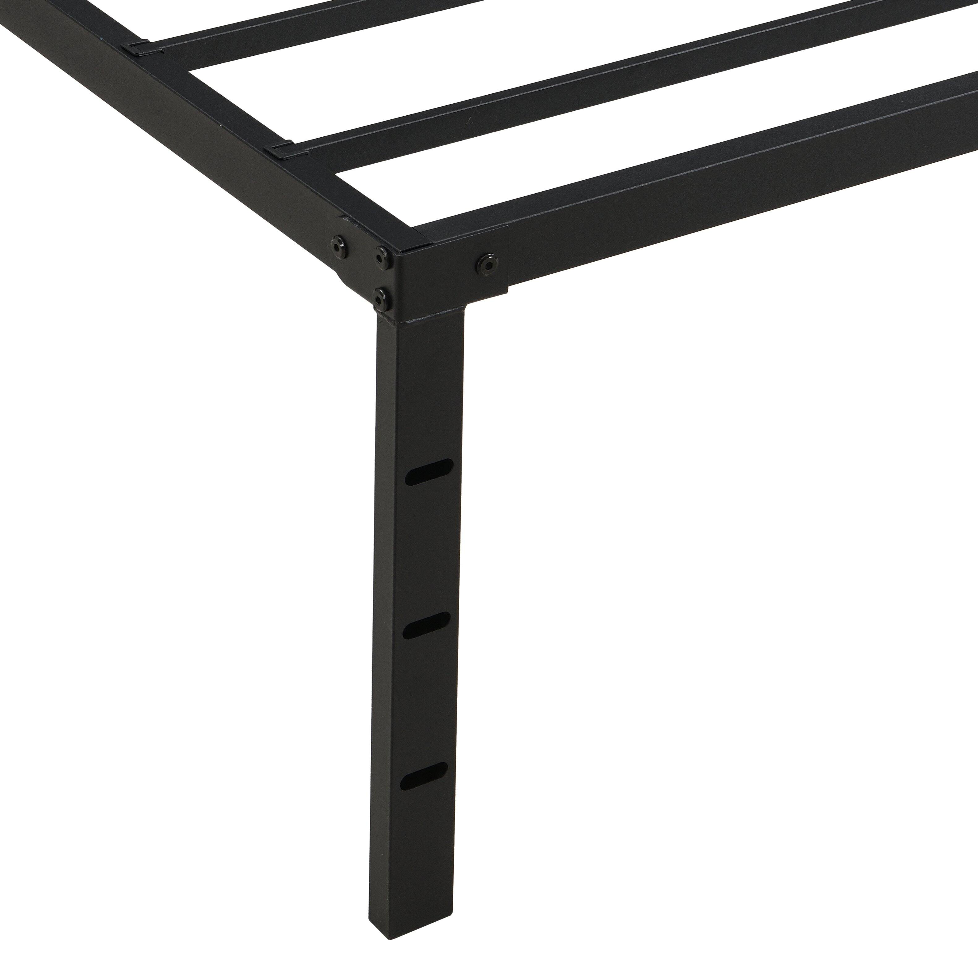 Alt View 6. LUCKY ONE - Queen Size Bed Frame - Black.