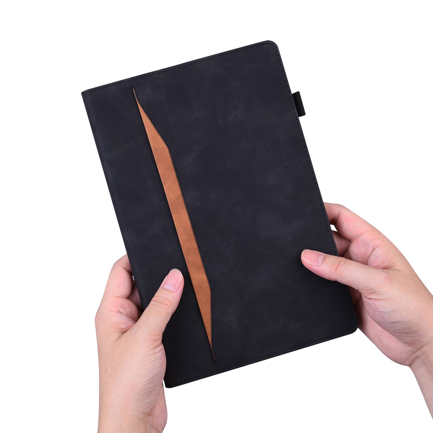 Alt View 4. Dteck - for Samsung Galaxy Tab A1+/A9+ 11 inch Case, PU Leather Folio Stand Cover with Credit Card Slots - Black.