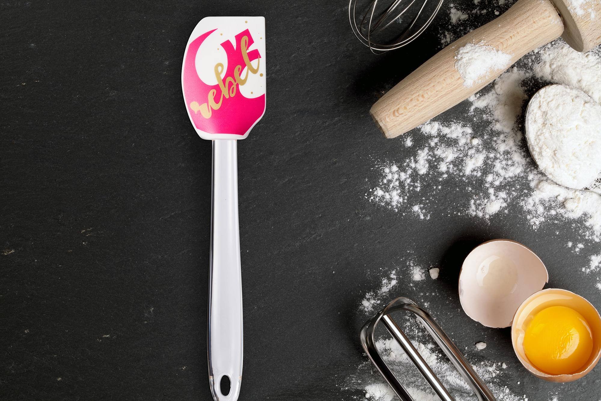 Alt View 4. Star Wars - Star Wars White/Pink Rebel 11 Inch Silicone Spatula - Pink.